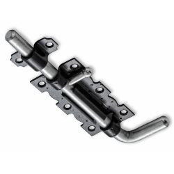 Задвижка дверная НОЭЗ ЗД-110-Гб черный матовый/цинк