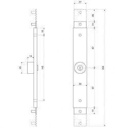 Замок для роллет APECS RSL-30x120