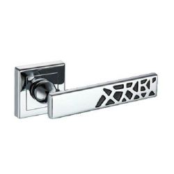 Ручка дверная Leo Z0-0288 CPB хром/черный