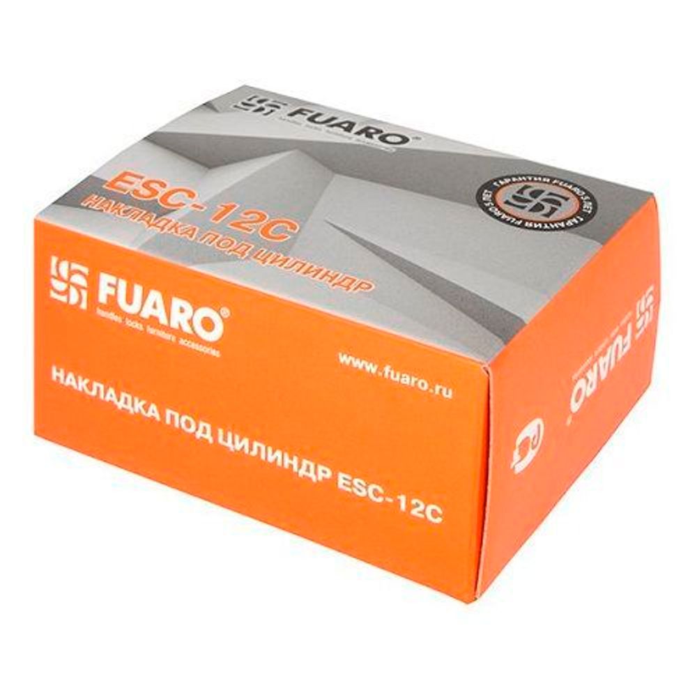Накладка под цилиндр FUARO ESC-12C CP хром /37481/ (1 шт)