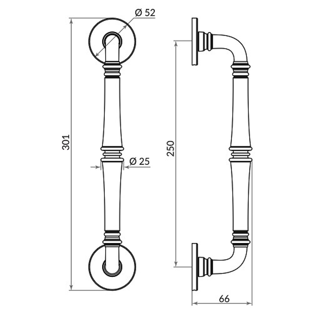 Ручка-скоба PUNTO PULL.ARC SORENTO CP-8 хром /48897/