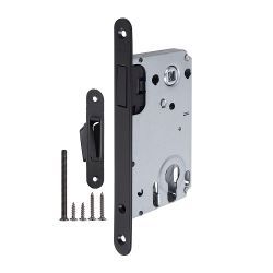 Замок врезной магнитный FUARO 5300-M-C BL черный /46293/