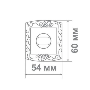 Накладка дверная Leo LBK31 MCF/B кофе/черный