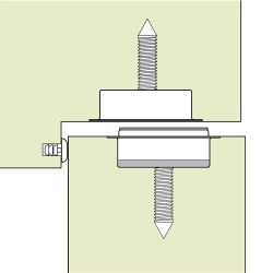 Фиксатор скрытый магнитный VITRUM SPACE STOPPINO CLOSE сатин хром (EXTREZA M-73)