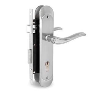 Замок врезной с ручками PALLADIUM ЗВ-1856 SC/CP мат.хром/хром