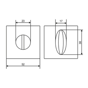 Ручка поворотная ABRISS BK 2105 CP хром