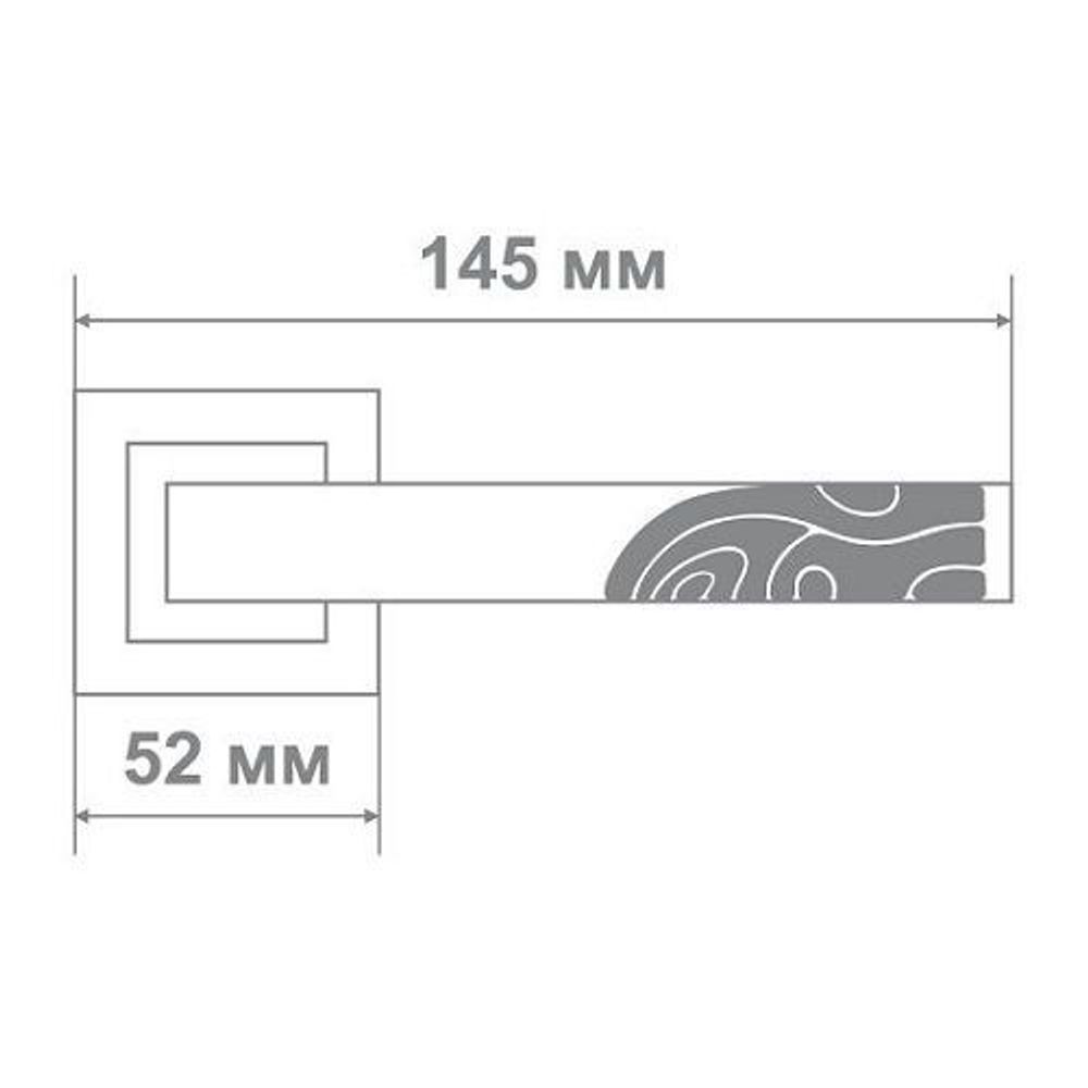 Ручка дверная Leo Z0-02211 CPB хром/черный