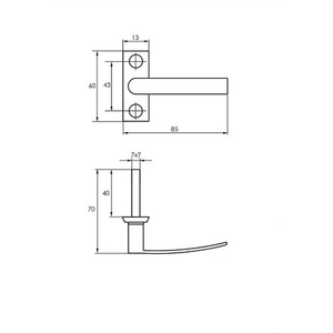 Завертка оконная SOLLER 3020 белая