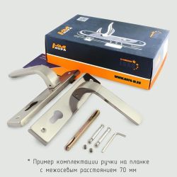 Ручка дверная на планке НОРА-М 109-70 мм, золото