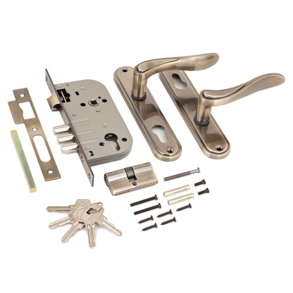 Замок врезной АЛЛЮР 102/3 AB ст.бронза