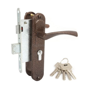 Замок врезной цилиндровый КАЛУГА ЗВ4-1 медь