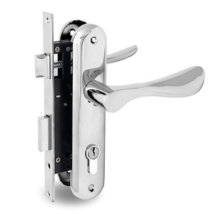 Замок врезной с ручками PALLADIUM ЗВ-AL 1708 CP хром