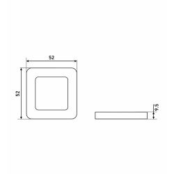 Ручка поворотная АЛЛЮР АРТ BK-S1 MAB/CP мат. бронза/хром